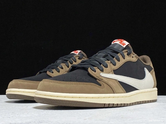 Rep Onekick Air Travis OG Mocha 1 Jordan Scott Low Dark x CQ4277-001 SP 0728